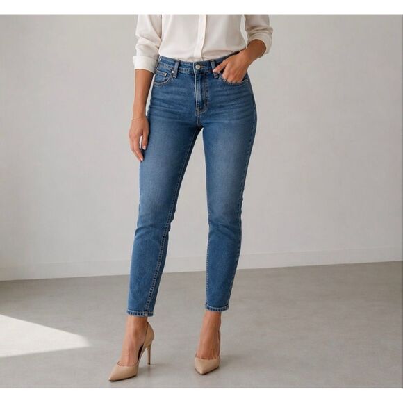 PAIGE Denim - PAIGE Verdugo Ankle Jeans Mira Wash Women’s Size 30 Mid Rise Skinny Stretch